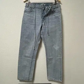 카우라무 셀비지 데님 팬츠 배기 라이트 블루 M 사이즈