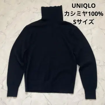 UNIQLO 캐시미어 100% 터틀넥 S 사이즈 블랙 새상품급