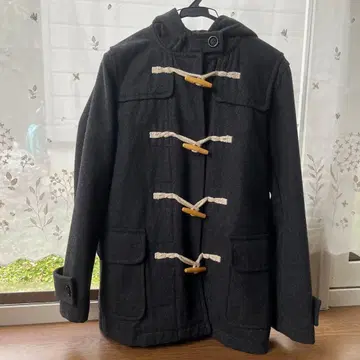 더플 코트 학생 울 혼방