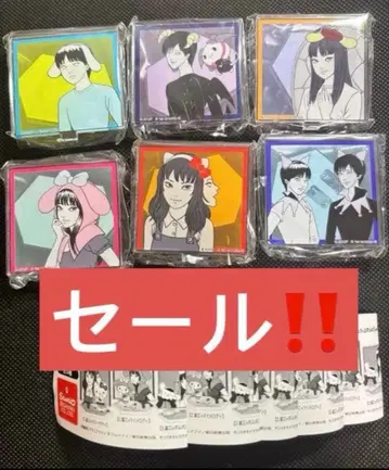 이토 준지 산리오 캐릭터즈 이펙트!! 아크릴 스탠드 전 6종 세트