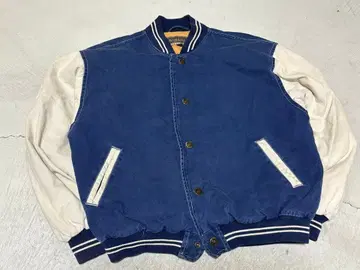 MIRAGE 네이비 화이트 바시티 자켓 M 사이즈