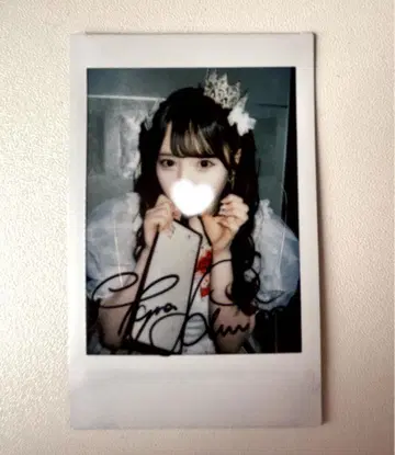 타지마 사쿠라코 친필 사인 폴라로이드