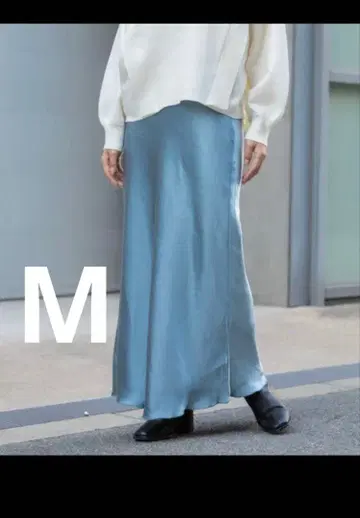 새틴 내로우 스커트 M