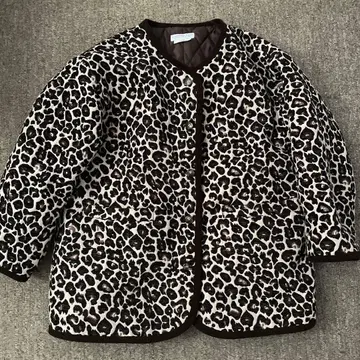 퀼팅 자켓 레오파드