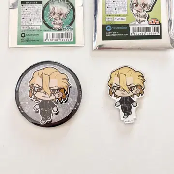 Dr.STONE 츠이텟쿠 아크릴 스탠드 캔뱃지 스탠리