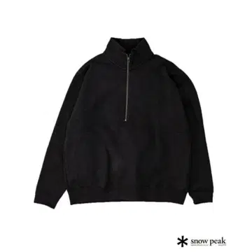 SNOWPEAK 별주 리사이클 코튼 하프 지퍼 맨투맨 XL 중고