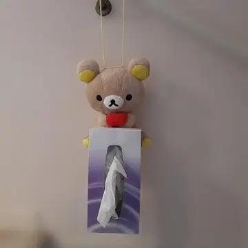 [ 미사용품 ] 리락쿠마 봉제 인형 티슈 홀더