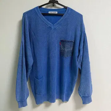 RODEO CROWNS 리브 편직 V넥 스웨터