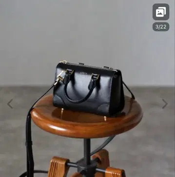 [ 미사용 ] LOEKA 로에카 숄더백 천연 가죽 2WAY 미니 보스턴