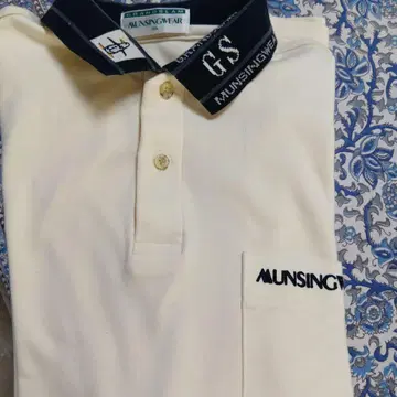 Munsingwear 피케 셔츠 M 사이즈 크림색