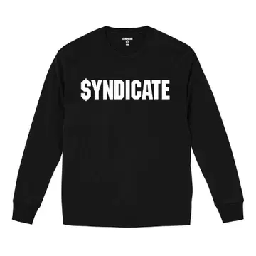미사용 새상품 라임 신지케이트 로고 롱 슬리브 T셔츠 블랙 XL
