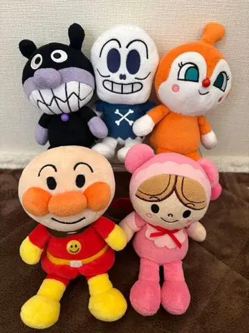 호빵맨 봉제 인형 세트 약 20cm