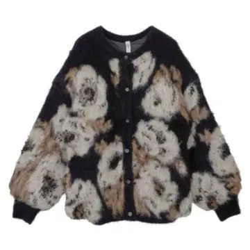 AMERI VERONICA JACQUARD KNIT CARDIGAN