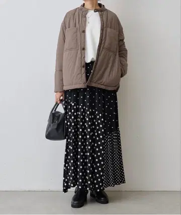 미사용 비어즐리 패딩 블루종 셔츠 정가 36,300