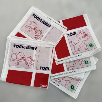 톰과 제리 빈티지 손수건 6개 세트 데드스탁품