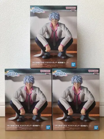 은혼 3학년 Z반 긴파치 선생님 데스크 피규어 사카타 긴파치 3개