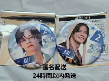 초특급 ThemovieRE:VE 캔뱃지 2종 카이 컴프 세트