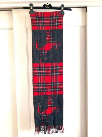 스코틀랜드 타탄 체크 울 머플러 글렌 프린스