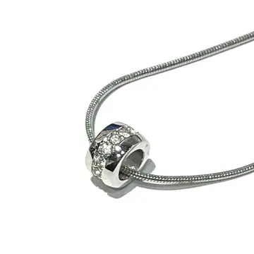 스와로브스키 목걸이 반지 실버 컬러 큐빅 박스 포함