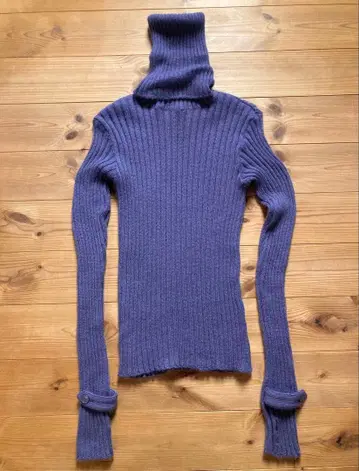 프랑스제 [ agnes b. ] 에네스베 알파카 리브 터틀넥 니트