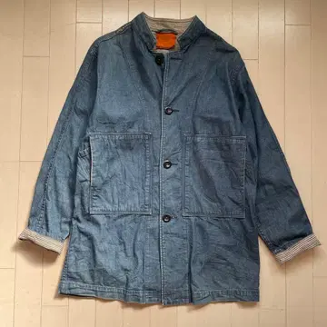 KATO' 데님 커버올 스트라이프