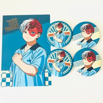 나의 히어로 아카데미아 아메리칸 레트로 매트 캔뱃지 엽서 토도로키 쇼토