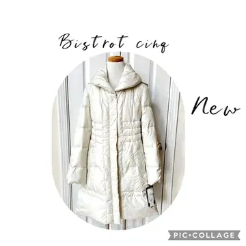 미사용 Bistrot cinq 후드 다운 자켓 코트 정가 55000엔