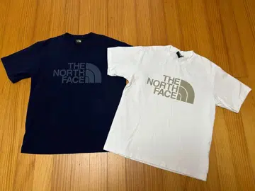 THE NORTH FACE 티셔츠 2종 세트 네이비 화이트