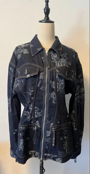 FETICO ROSE DENIM ZIP-UP JACKET 사이즈 2