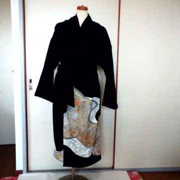 기모노 리메이크 코트풍