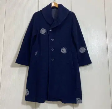 CRESCENT 스트레치 울 블렌드 빅 칼라 코트 경량