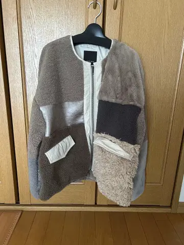 ROSE BUD 패치워크 플리스 자켓