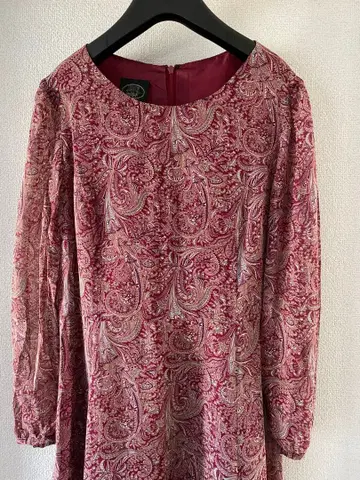 로라 애슐리 롱 원피스 실크