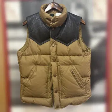 아메리칸 라그 씨/페 드레스 요크 가죽 다운 베스트