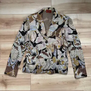 새상품급 MISSONI 미쏘니 버터플라이 나비 패턴 니트 자켓 42
