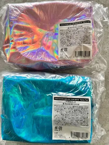 미사용 새상품 TWICE Candy Pop FC 한정판 파우치 2개 세트