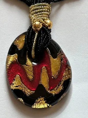 ITALY제 무라노 유리 목걸이