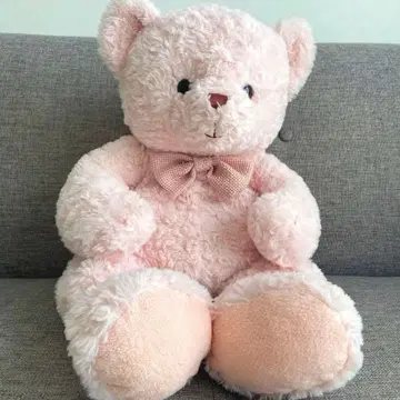 [코스트코] 빅 핑크 리본 포함 곰 봉제 인형