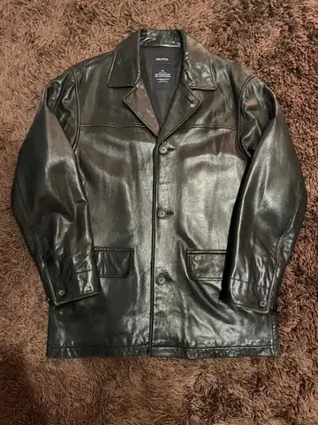 00s NAUTICA 시어링 가죽 카 코트 2way