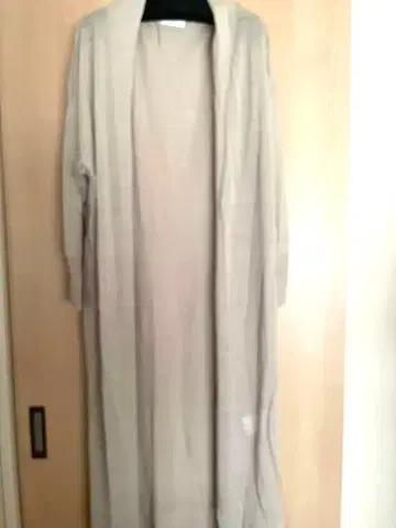 베이지 롱 가디건 긴팔