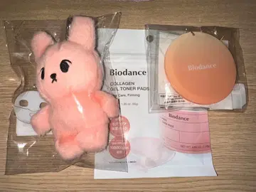Biodance NCT 도영 봉제 인형 스티커 토너 패드 세트