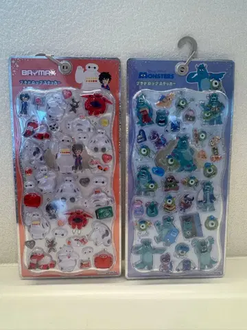쁘띠 드롭 스티커 베이맥스 몬스터즈 윙크