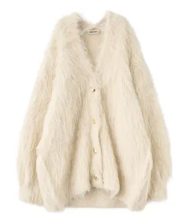 코코딜 롱 샤기 가디건