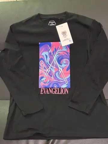 WORKMAN 에반게리온 프린트 긴팔 T셔츠 L 블랙