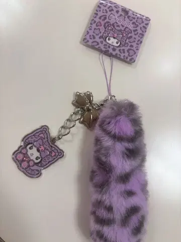 산리오 갸루 고양이 스트랩 쿠로미