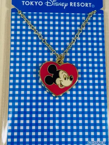 도쿄 디즈니 리조트 한정판 미키마우스 나카요시 클럽 목걸이 새상품