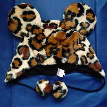 디즈니 팬캡 레오파드 무늬 미키 햇