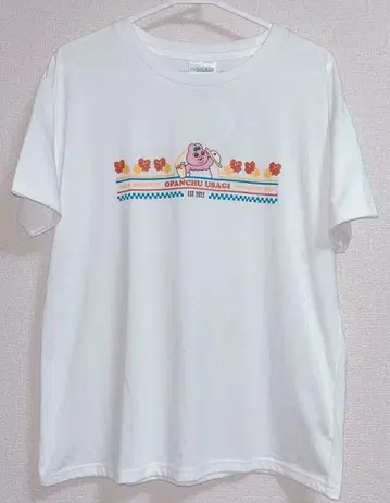 택 포함 새상품 카와이소니! 빤쮸토끼 반팔 T셔츠 아베일 하이비스커스