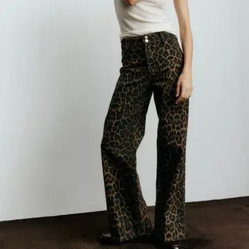 H&M 와이드 하이 데님