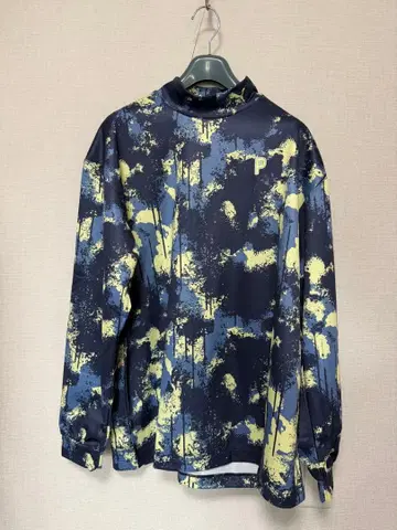 [ 택 포함 미사용 새상품 ] PUMA 골프 모크넥 셔츠 네이비